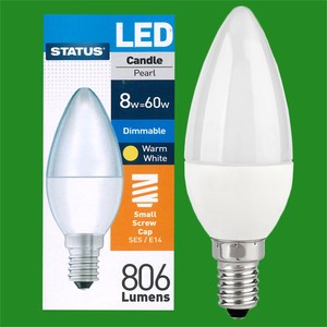 e14 dimmable 8w 2700k