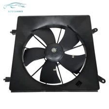Left Radiator & AC Condenser Cooling Fan Assembly For Honda CR-V CRV 2002-2006