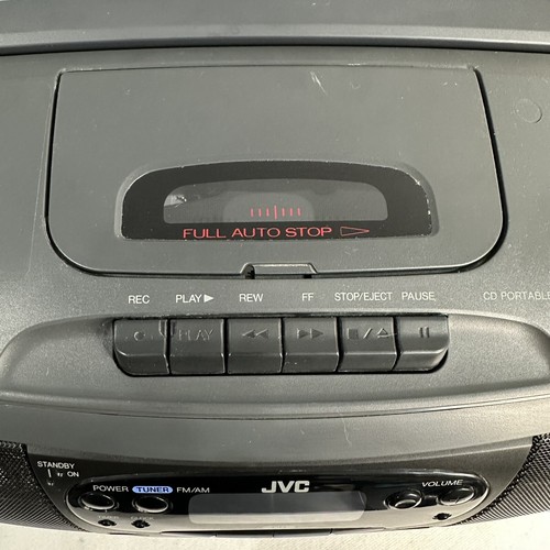 JVC RC-QS11 Compact CD Radio AM/FM Cassette Player Boombox Works READ - Picture 6 of 8