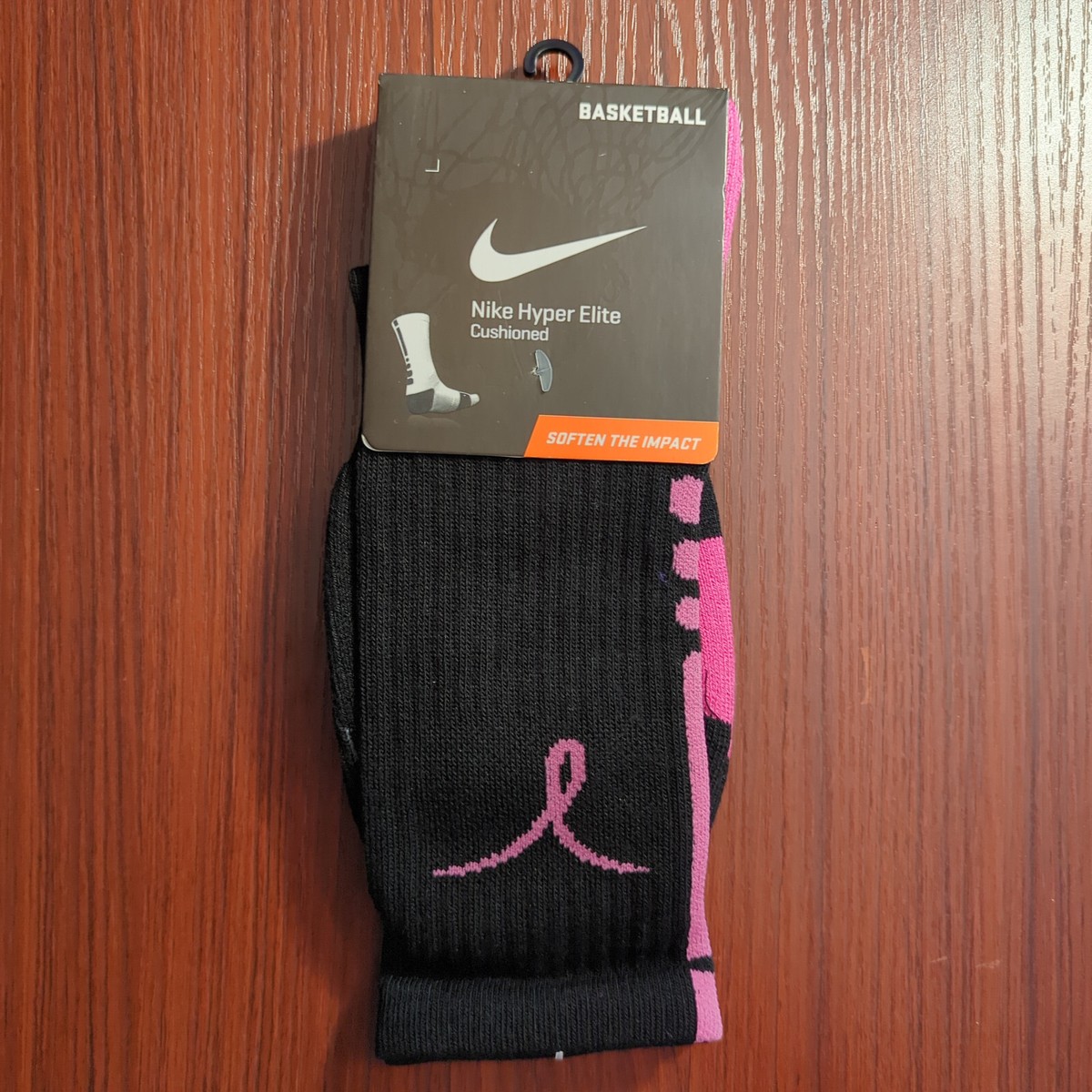 nike breast cancer basketball socks