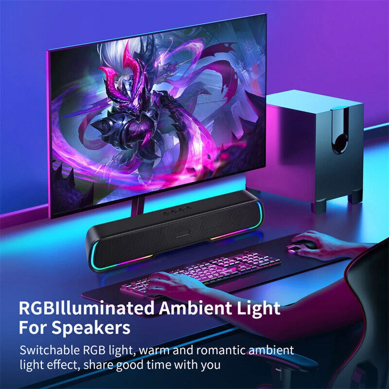 Paquete de 2 barras de sonido envolvente sistema de 4 altavoces subwoofer inalámbrico TV cine en casa Foto 4 de 4