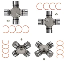 4 Premium Driveshaft Universal Joint Front Rear Moog Greasable