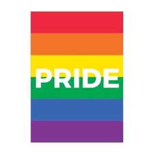 Pride Text Rainbow Car Window Sticker LGBT