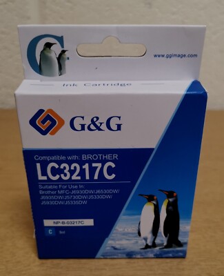 G&G Tintenpatrone - Cyan (NP-B-03217C / Kompatibel mit BROTHER LC3217C)