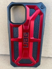 UAG iPhone 12 Mini Case Crimson Red Black Premium Urban Armor Gear Monarch Slim
