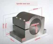 Mandrino per tornio 100/, mandrino ad alta velocità, gruppo testa tornio, con flangia