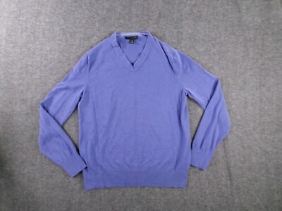 Banana Republic Sweater Men Medium Purple Cashmere Silk