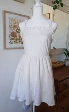 Womens Super Cute Medium Speechless White Summer Mini Dress