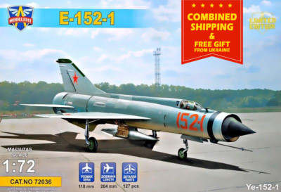 ModelSvit 72036 - 1/72   E-152-1 Experimental supersonic interceptor aircraft