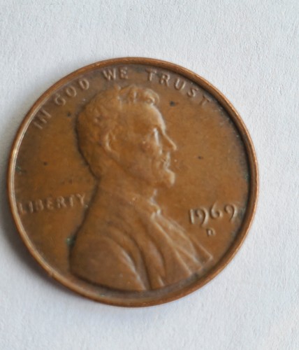 1969 D Lincoln Memorial Penny No FG and Floating Roof Circulated - Picture 7 of 8