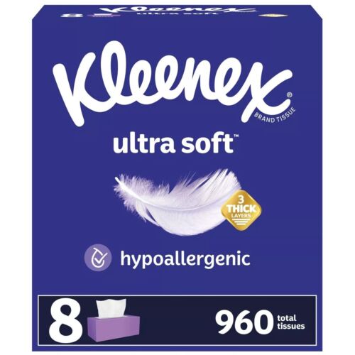 Kleenex Ultra Soft 3-Ply Facial Tissue 3-Ply Tissues
