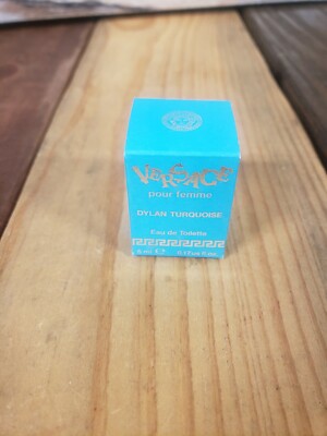 2 PACK Versace Eau De Toilette Splash Bottle .17oz NIB Dylan Turquoise