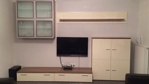 Hochglanz Wohnwand Beige Und Glastisch Sehr Gut Erhalten Preis Komplett 240 Eur Ebay