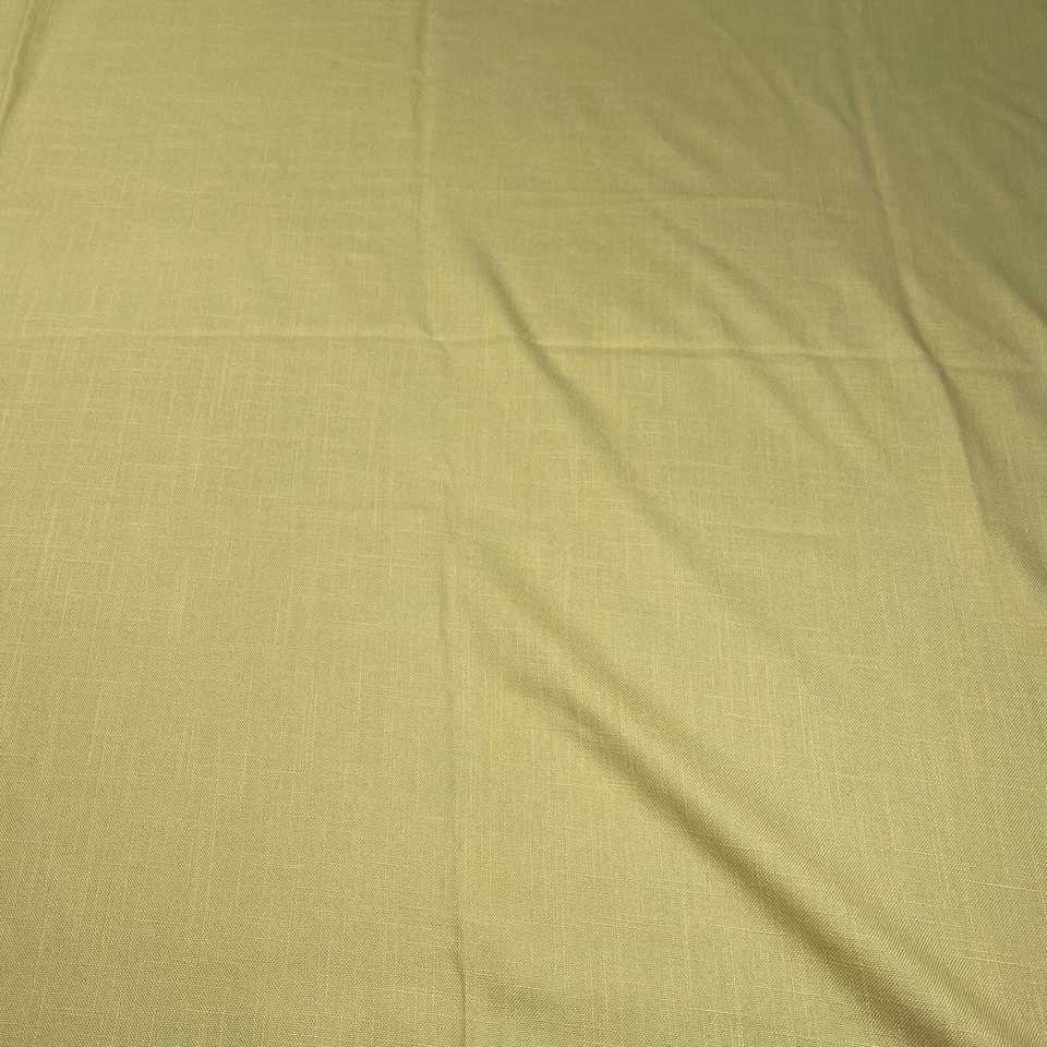 Vintage Tablecloth Yellow Oblong 87x53 Heavy Woven Cotton Linen Blend Easter - Image 4 of 4
