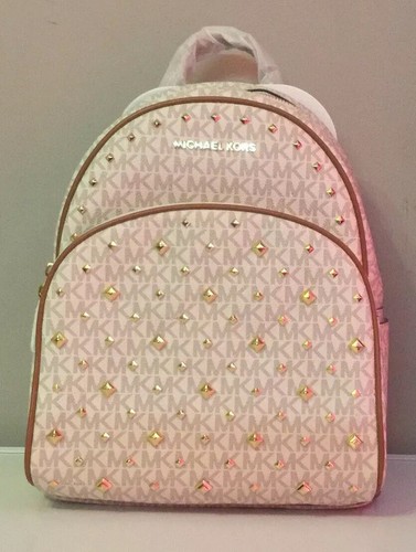 Michael Kors Abbey BORCHIE firma Zaino colore vaniglia NUOVO CON ETICHETTA  | eBay