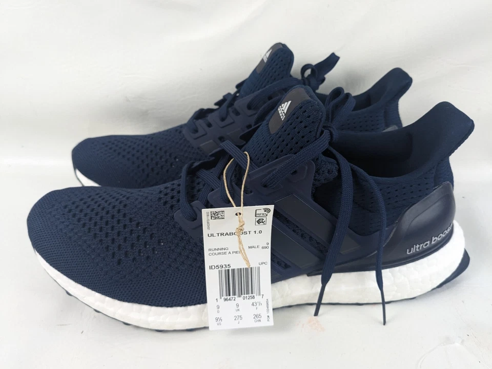 Adidas UltraBoost 1.0 Running Masculino Sombra Azul Marinho Branco ID5935 Tamanho 8-13 - Imagem 2 de 4