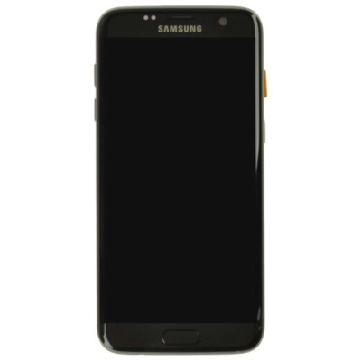 LCD Digitizer Frame Assembly for Samsung G935F Galaxy S7 Edge Black Onyx OEM