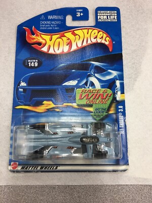 2002 Hot Wheels #149 Jet Threat 3.0 Error in packaging car