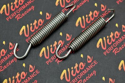 2 x Vito's STAINLESS STEEL swivel exhaust pipe springs Blaster 200 Banshee 350