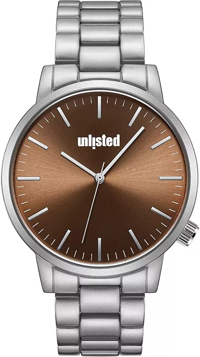 Kenneth Cole Unlisted Silver Band Analog Brown Dial Reloj UL51154005 para hombre in Guatemala at GTQ 468 Rating 4