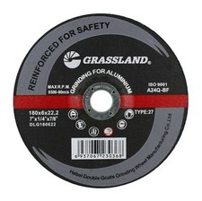 Grinding Disc, Aluminum Grinding wheel - 7" x 1/4" x 7/8" - T27