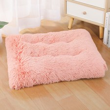 Warm Plush Dog Bed Mat Washable Calming Cushion for Pet Puppy For Large Dog Cat