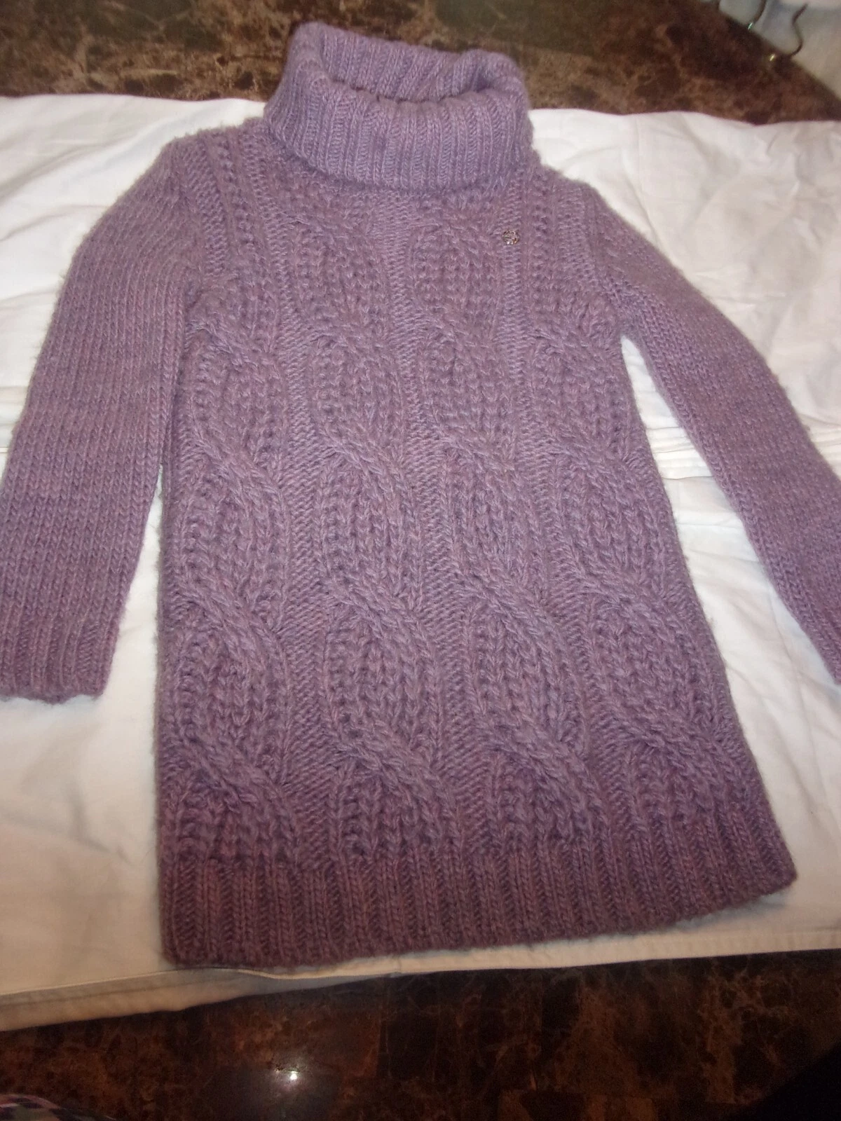 Pull fille col roulé Gucci 100% laine
