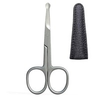 Tijera de seguridad nasal para cabello de nariz, barba, bigote y