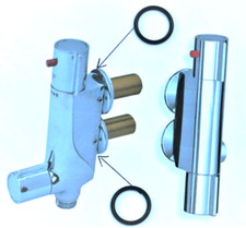 Caravan Shower Caraflo V200 V100  CFX  K168 Thermostatic Mixer  O ring seals x 2
