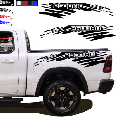 Splash Side Stripe Car Decals graphics vinyl stickers for Silverado 2500 HD 2pcs