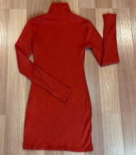 Urban Outfitters Terracotta Turtleneck Mini Dress Women's Size XS, EUC $17