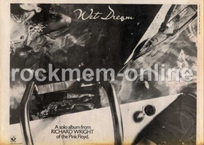 Richard Wright Wet Dream Pink Floyd MM8 Advert 1978