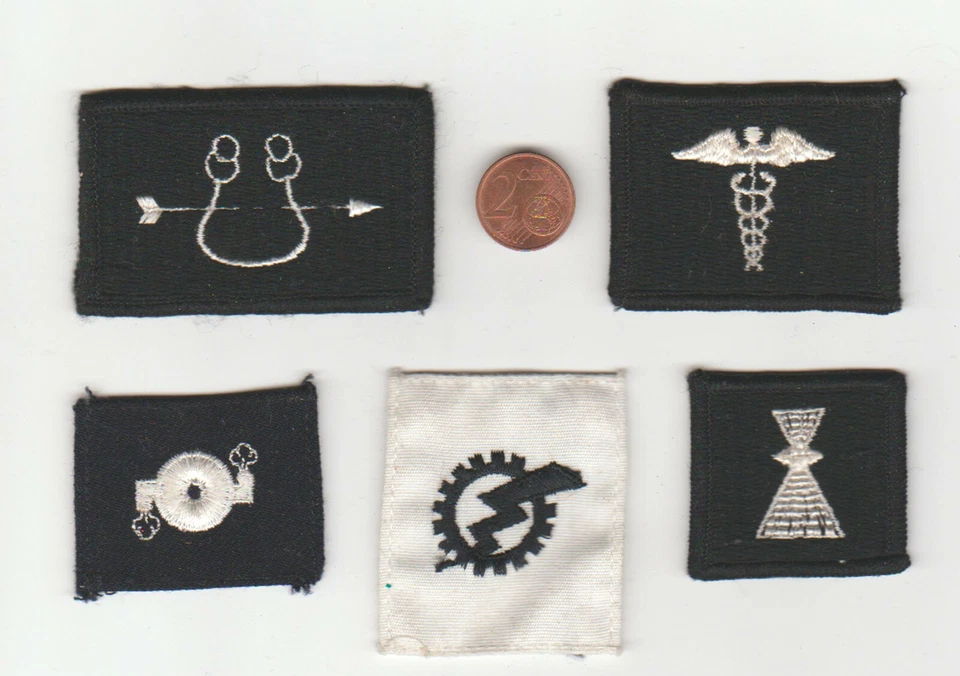US NAVY : Ensemble de 5 insignes tissus de spécialité - Photo 1/1