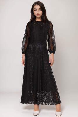 Johnny Was Biya Black Thea Lace Dress B33724-O