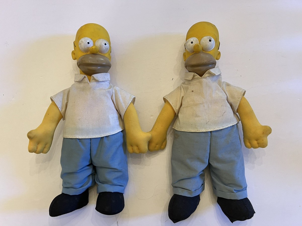 Vintage 1990 The Simpsons Homer Simpson 10” Doll Toy Figure Plush
