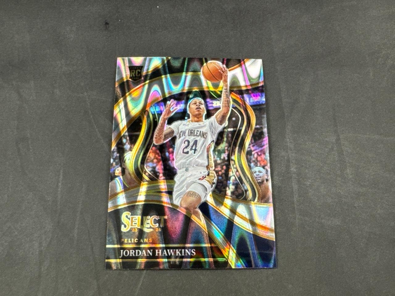 2023-24 PANINI SELECT BASKETBALL JORDAN HAWKINS ROOKIE TECTONIC #280
