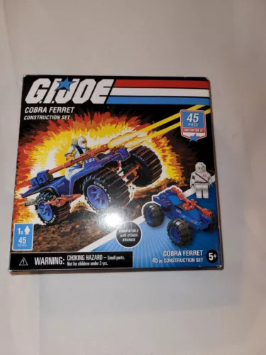 G.I. Joe Cobra Ferret 45 Piece Construction Set Hasbro Missing Figure.