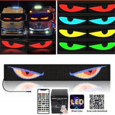 Colorful Eye Lamp Soft Screen for Car Window, LED Eyes for Car Window DIY Hot