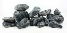 Aquarium Stone Rock Natural Decoration Fish Tank DARK GREY