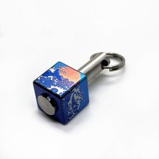 Hot EDC Titanium Alloy Key Pendant Bead Lanyard Parachute Cord DIY Necklace Head