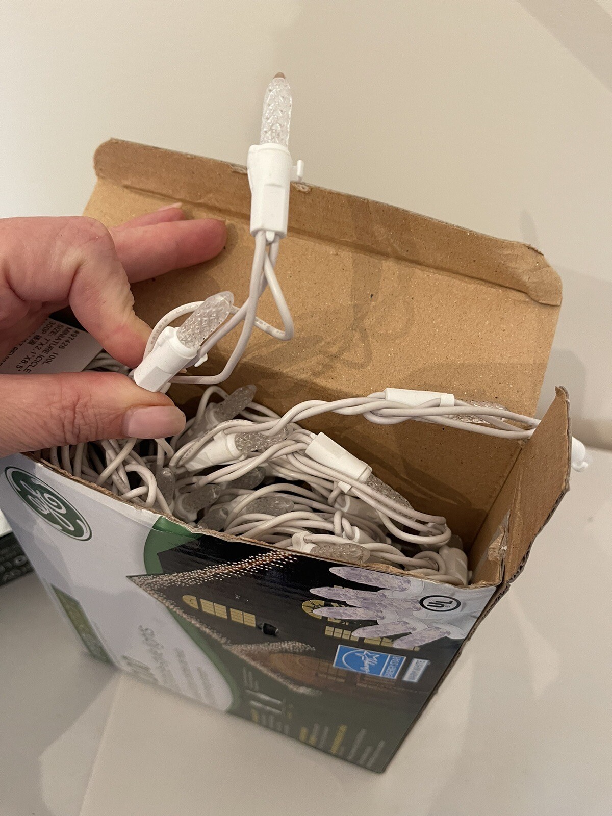 GE Energy Smart Indoor/outdoor Led Icicle Style Lights 100 Warm White