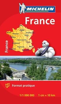 Frankreich - Michelin Minikarte 8721 von Michelin 9782067149885 NEU Bogenkarte