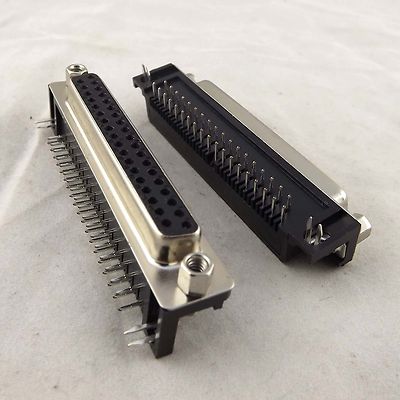 10x D-SUB DB37 37Pin Female Right Angle PCB Solder Cable Connector Adapter 2 Row