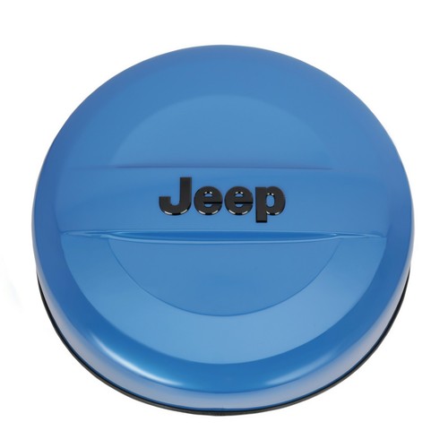 0718 JEEP WRANGLER JK P255/70R18 BLUE HARD SURFACE SPARE TIRE COVER