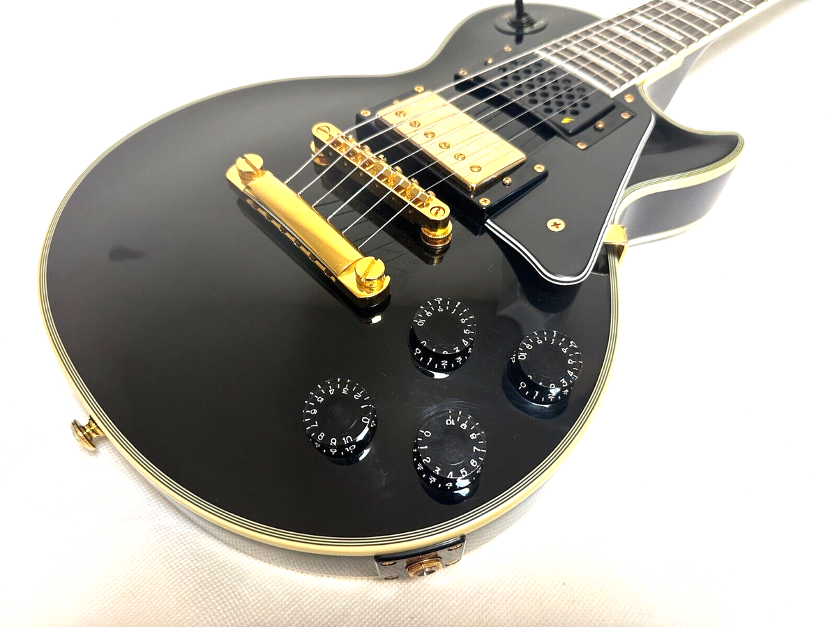 Edwards by ESP Mini Size Les Paul Custom Guitar Black Edwards by ESP Mini Size Les Paul Custom Guitar Black