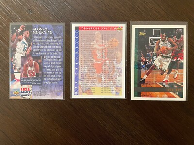 Michael Jordan Basketball Card Lot - 3 cards where he is featured