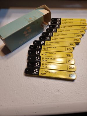 NEW Vintage Sheaffer 11 Thin Leads BLUE Lot Of 12, new old stock