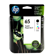 HP #65 2pack Combo Ink Cartridges 65 Black and Color New Genuine