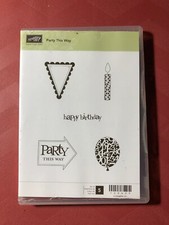 Stampin Up Party This Way clear rubber stamps