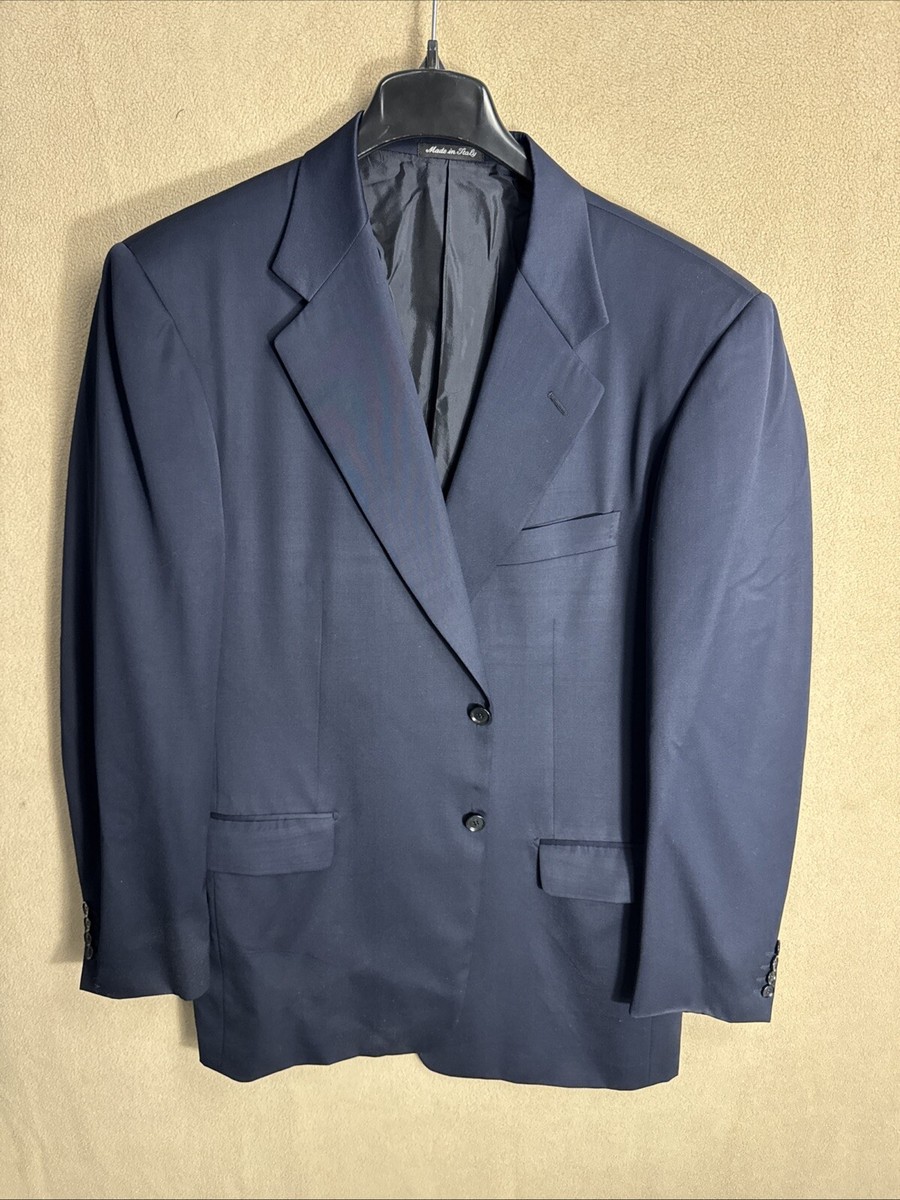 PAL ZILERI GRUPPO FORALL Suit Jacket Blazer Navy 46L 2 Button Made